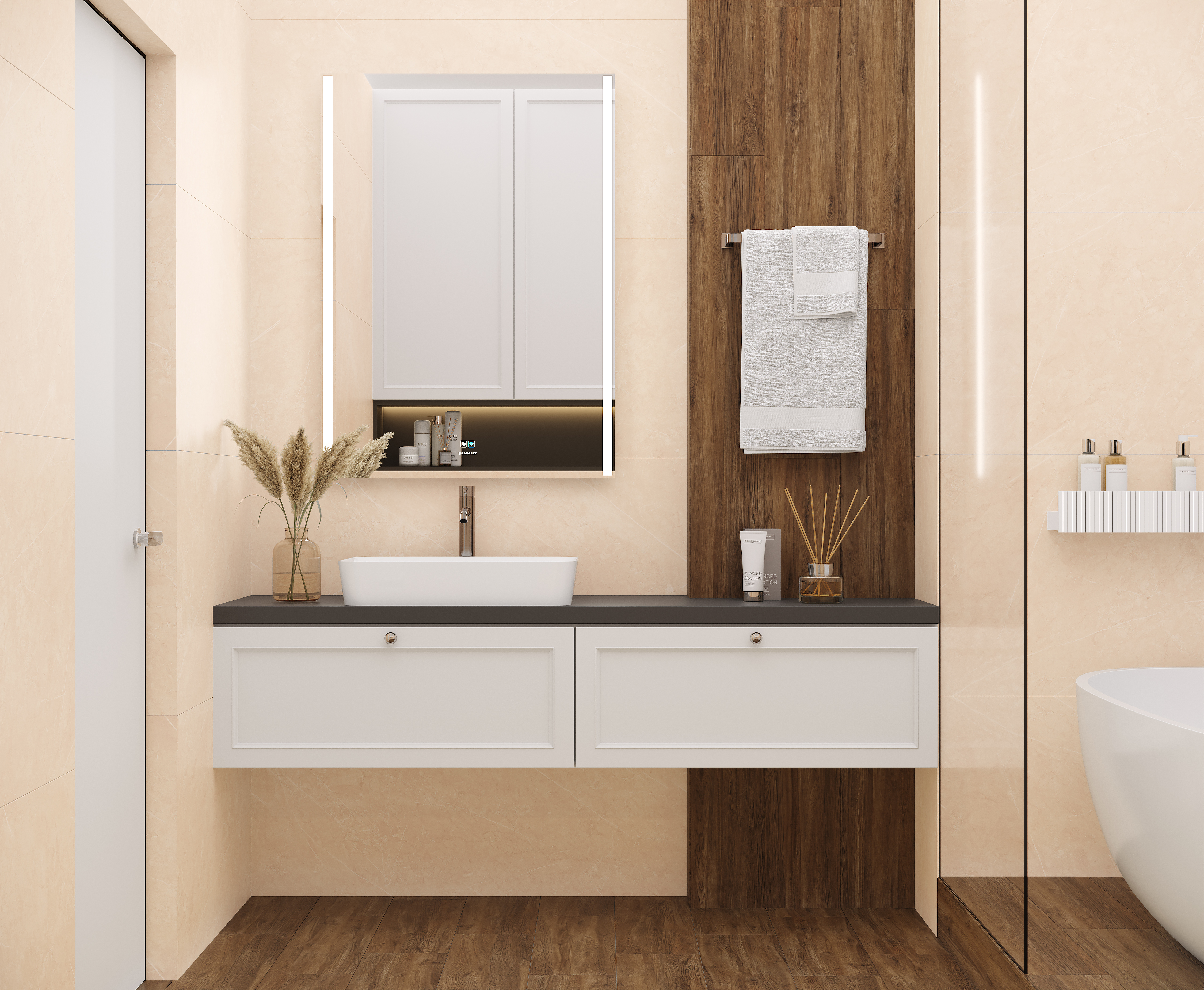 Фото в интерьере для ванной Ceradim Mramor Delight